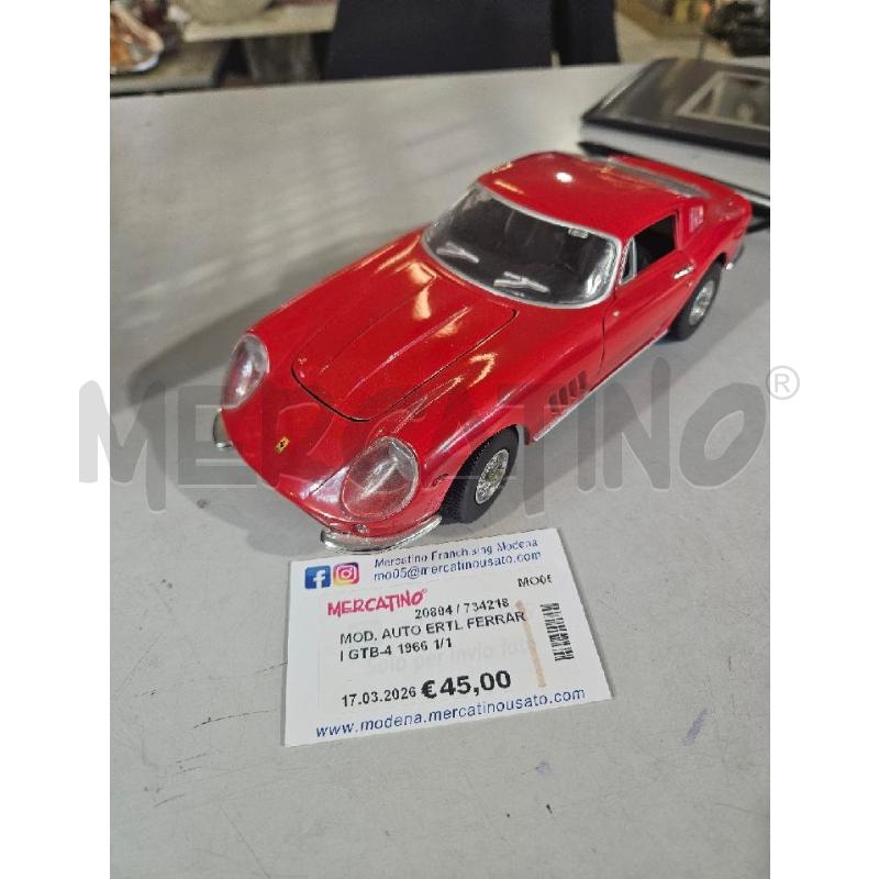 MOD. AUTO ERTL FERRARI GTB-4 1966 1/18 | Mercatino dell'Usato Modena 1