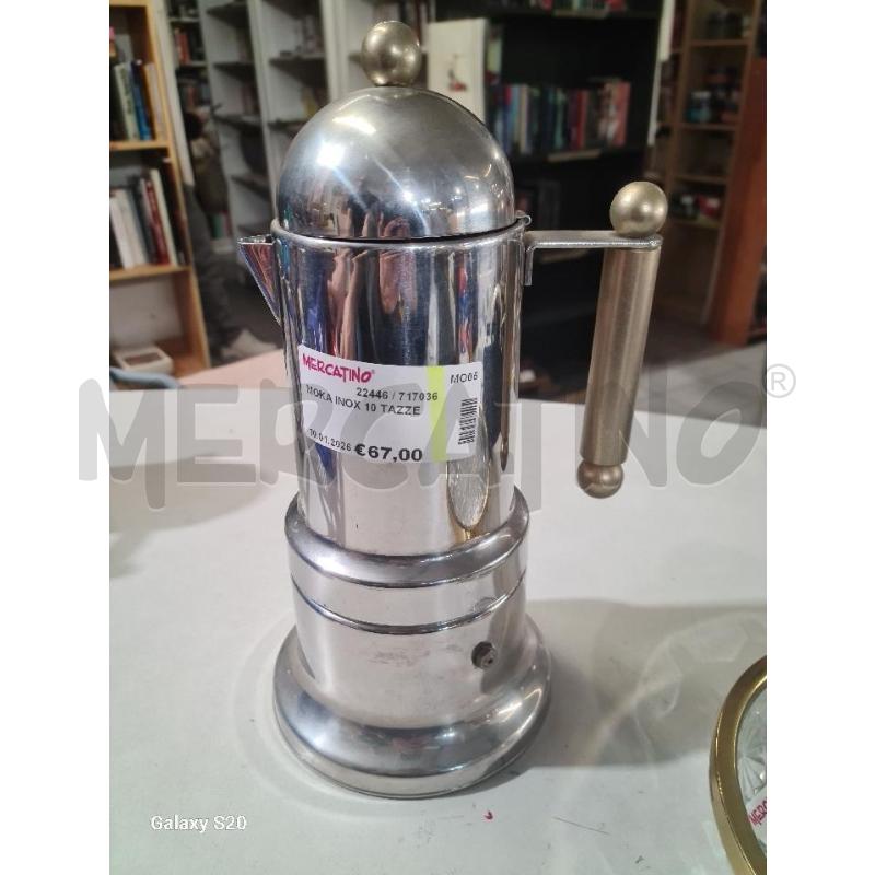 MOKA INOX 10 TAZZE | Mercatino dell'Usato Modena 1