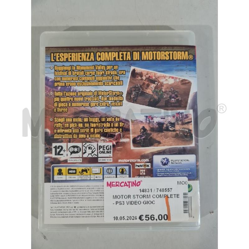 MOTOR STORM COMPLETE - PS3 VIDEO GIOCO  | Mercatino dell'Usato Modena 3