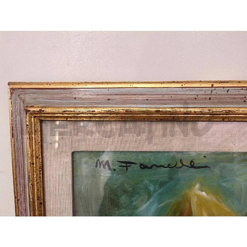 NATURA MORTA OLIO 87X67CM CORNICE LEGNO DORATA | Mercatino dell'Usato Modena 3