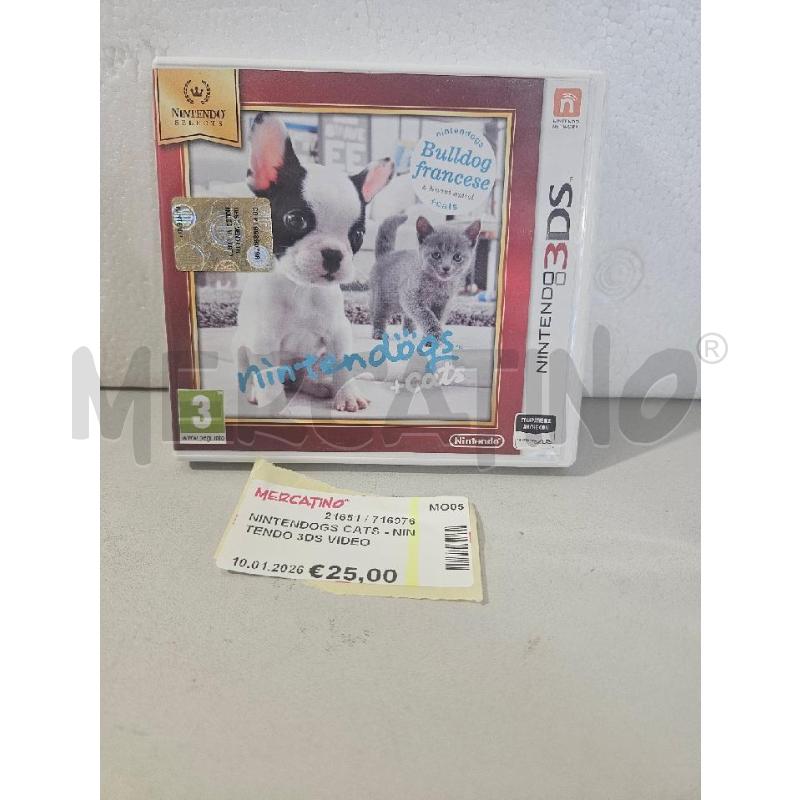 NINTENDOGS CATS - NINTENDO 3DS VIDEO GIOCO  | Mercatino dell'Usato Modena 1