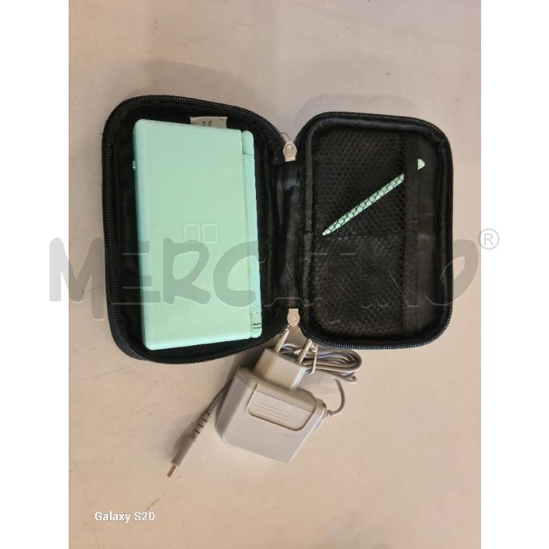 NINTENDO DS TURCHESE CUSTODIA +CARICATOREE PICCOLO DIFETTO | Mercatino dell'Usato Modena 1