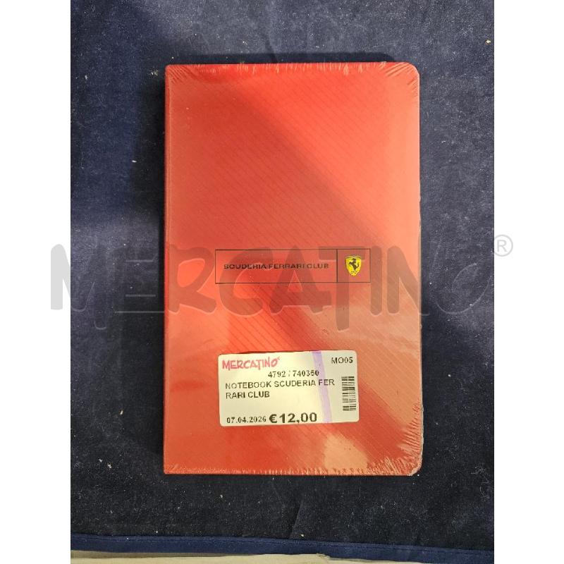NOTEBOOK SCUDERIA FERRARI CLUB | Mercatino dell'Usato Modena 1