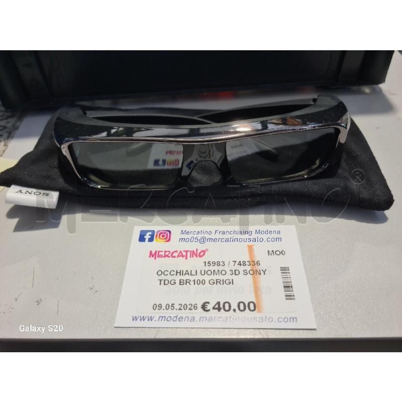 OCCHIALI UOMO 3D SONY TDG BR100 GRIGI SPECCHIO | Mercatino dell'Usato Modena 1