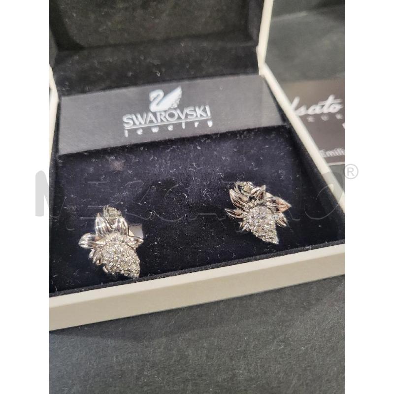 ORECCHINI SWAROVSKI VINTAGE CLIP FIORI | Mercatino dell'Usato Modena 1