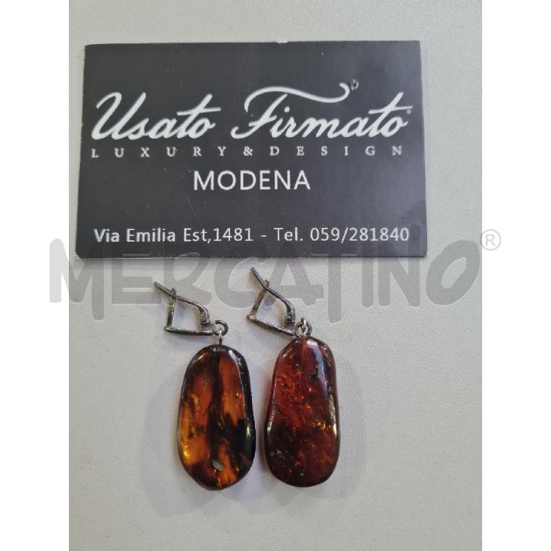 ORECCHINI VINTAGE AMBRA | Mercatino dell'Usato Modena 1