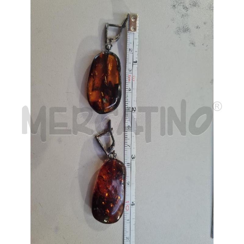 ORECCHINI VINTAGE AMBRA | Mercatino dell'Usato Modena 2