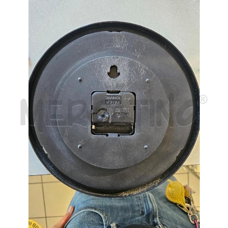 OROLOGIO PARETE BINO PLAST. NERO VINTAGE | Mercatino dell'Usato Modena 2