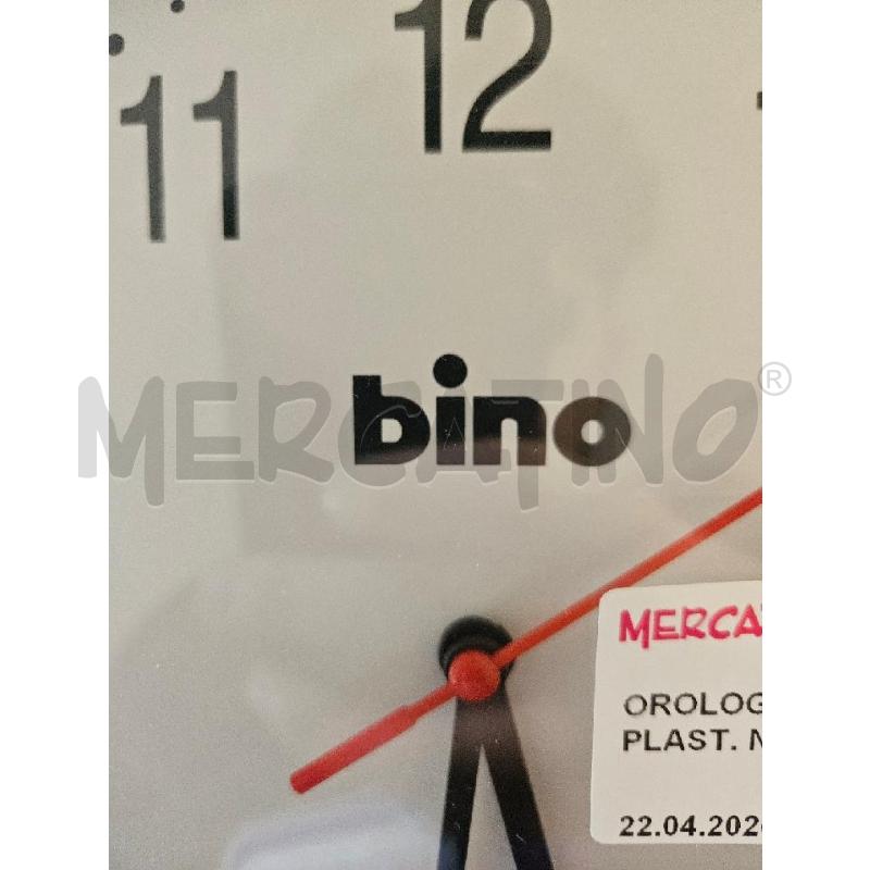 OROLOGIO PARETE BINO PLAST. NERO VINTAGE | Mercatino dell'Usato Modena 3