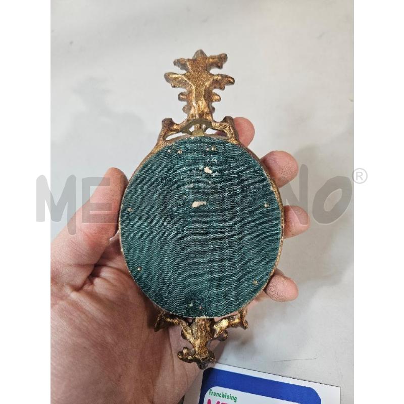 OVALE MADONNA DIPINTA 16CM CORNICE LEGNO DORATA | Mercatino dell'Usato Modena 3