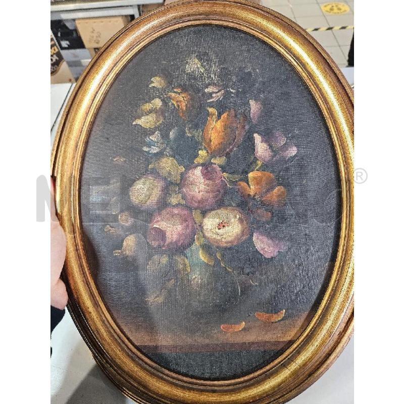 OVALE VASO FIORI 46CM CORNICE LEGNO DORATA | Mercatino dell'Usato Modena 1