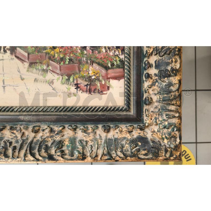 PAESAGGIO MERCATO OLIO 88X68CM CORNICE LEGNO | Mercatino dell'Usato Modena 2