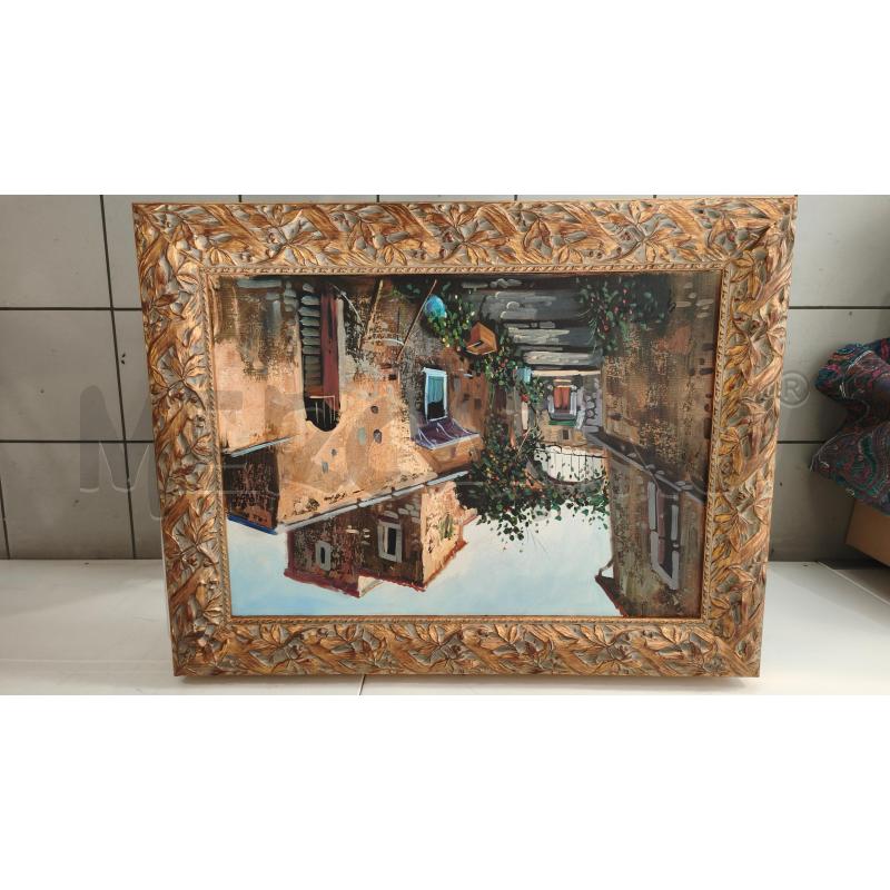 PAESAGGIO OLIO 88X68CM CORNICE LEGNO BACCHE | Mercatino dell'Usato Modena 1