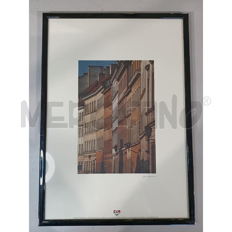 PAESAGGIO URBANO LITOGRAFIA FRANCO FONTANTA 1993 TIRATURA 500 52X37CM | Mercatino dell'Usato Modena 1