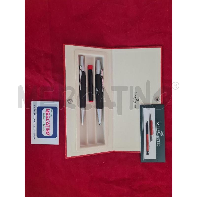 PENNA SET FABER CASTELL PENNA E MATITA ASTUCCIOM ROSSO | Mercatino dell'Usato Modena 1