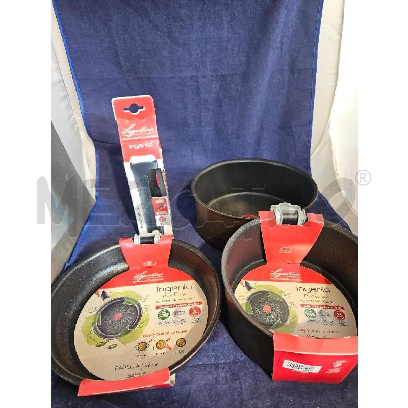 PENTOLE SET PZ. 3+MANICO INGENIO LAGOSTINA | Mercatino dell'Usato Modena 1