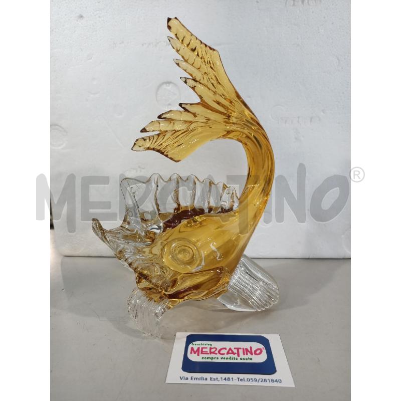 PESCE MURANO DECORATIVO 26X20CM  | Mercatino dell'Usato Modena 1
