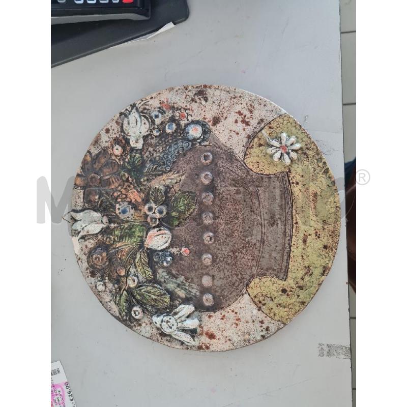 PIASTRA DECORATIVA RAKU CESTO FIORI | Mercatino dell'Usato Modena 2