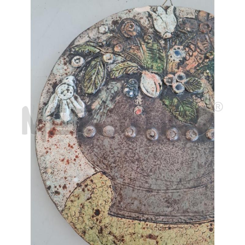 PIASTRA DECORATIVA RAKU CESTO FIORI | Mercatino dell'Usato Modena 4