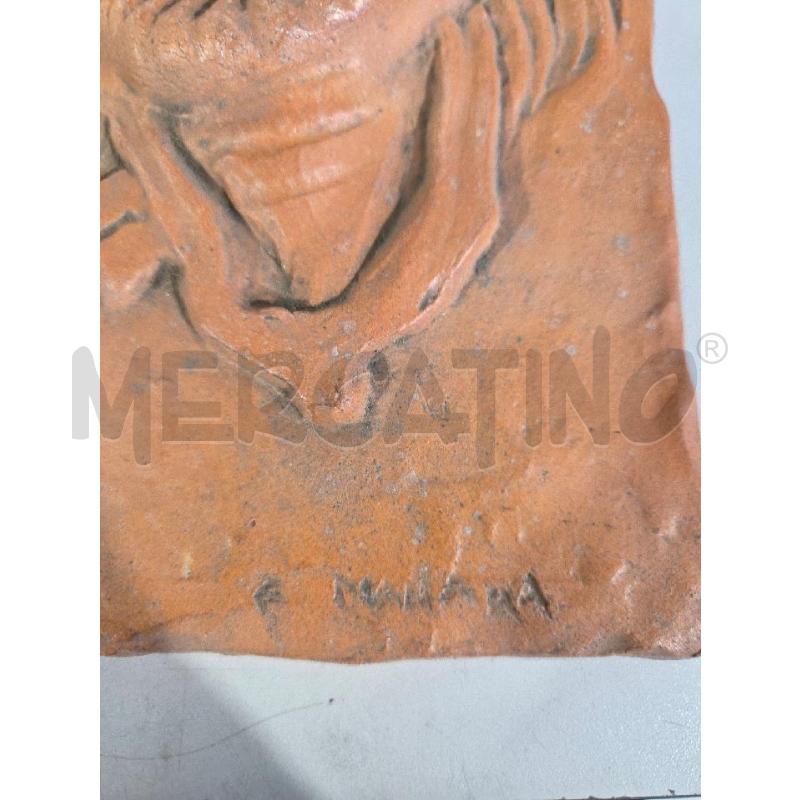 PIASTRA TERRACOTTA VOLTI F.MANARA | Mercatino dell'Usato Modena 4