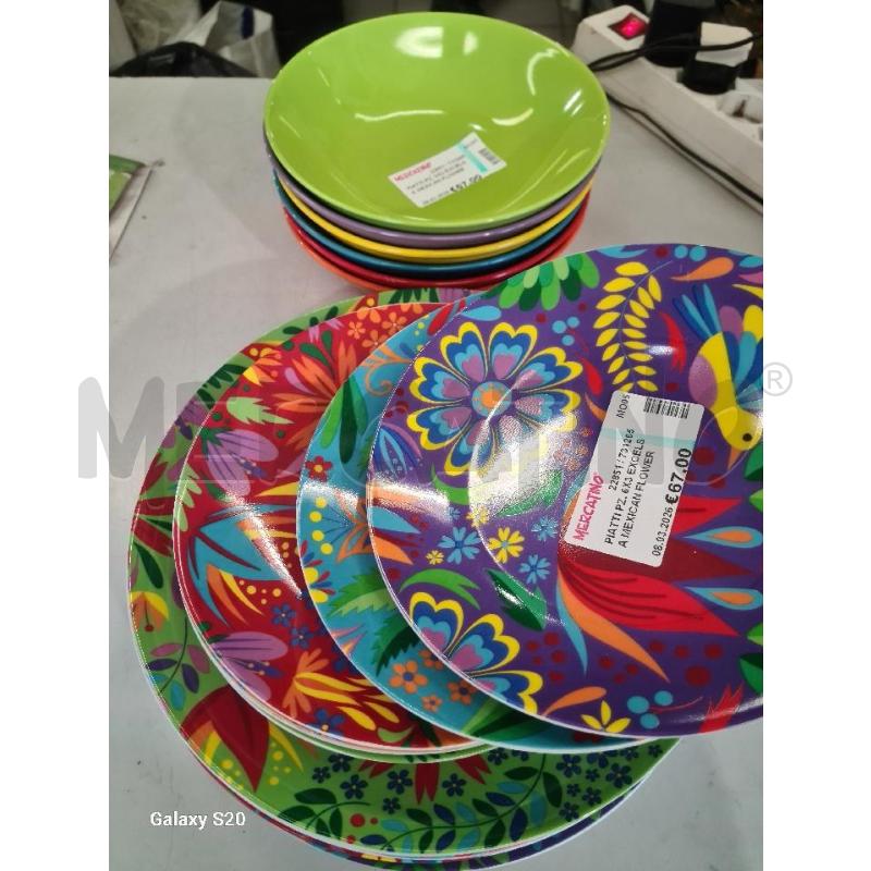 PIATTI PZ. 6X3 EXCELSA MEXICAN FLOWERS  | Mercatino dell'Usato Modena 2