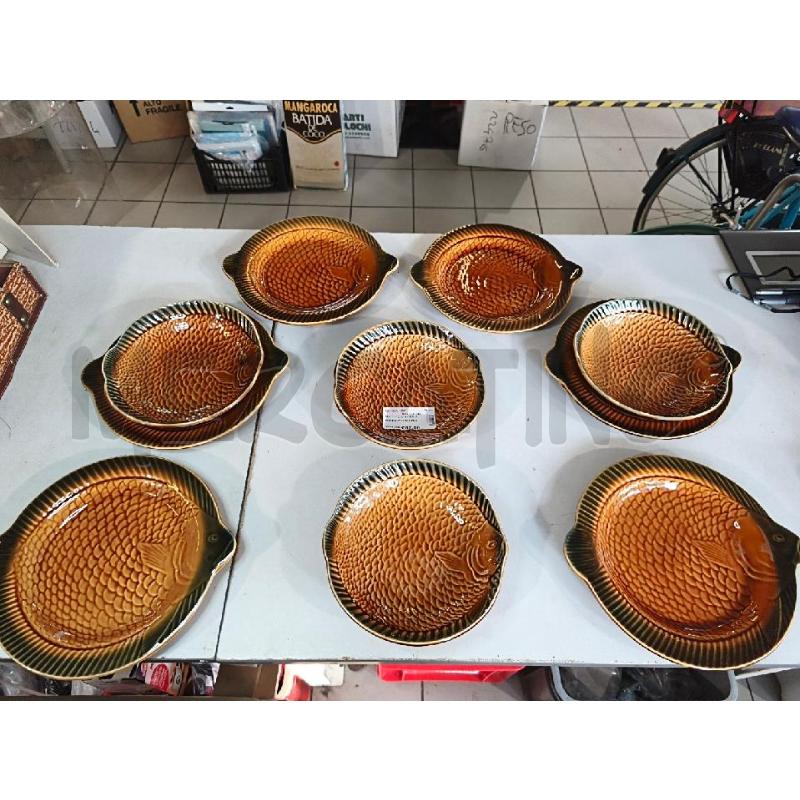 PIATTI PZ. 6+4 CER. SARREGUEMINES PESCI | Mercatino dell'Usato Modena 1