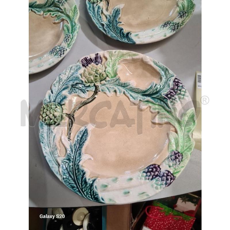 PIATTI PZ. 6+ SALSIERA MAIOLICA FIVES LILLE | Mercatino dell'Usato Modena 4