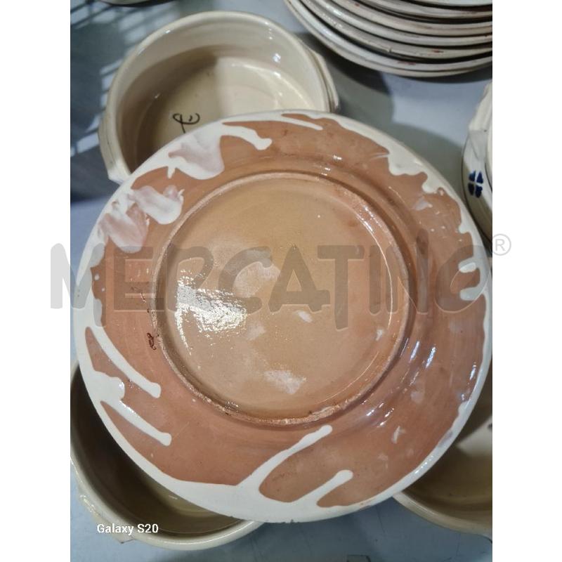 PIATTI PZ. 8+6 TERRACOTTA GALLO PUGLIESE | Mercatino dell'Usato Modena 4