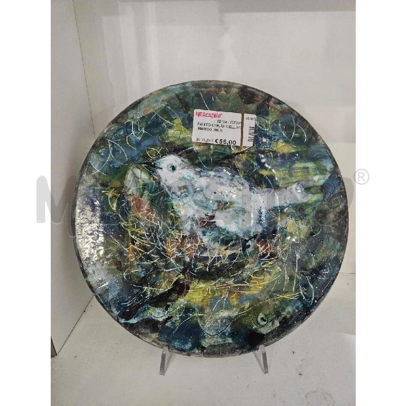 PIATTO CER. UCCELLINO BIANCO 30CM | Mercatino dell'Usato Modena 1