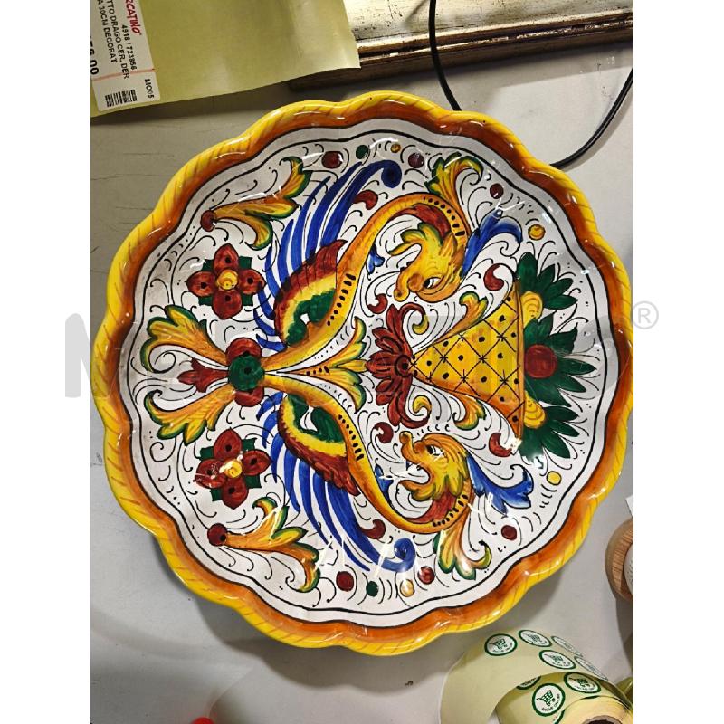 PIATTO DRAGO CER. DERUTA 30CM DECORATIVO | Mercatino dell'Usato Modena 1