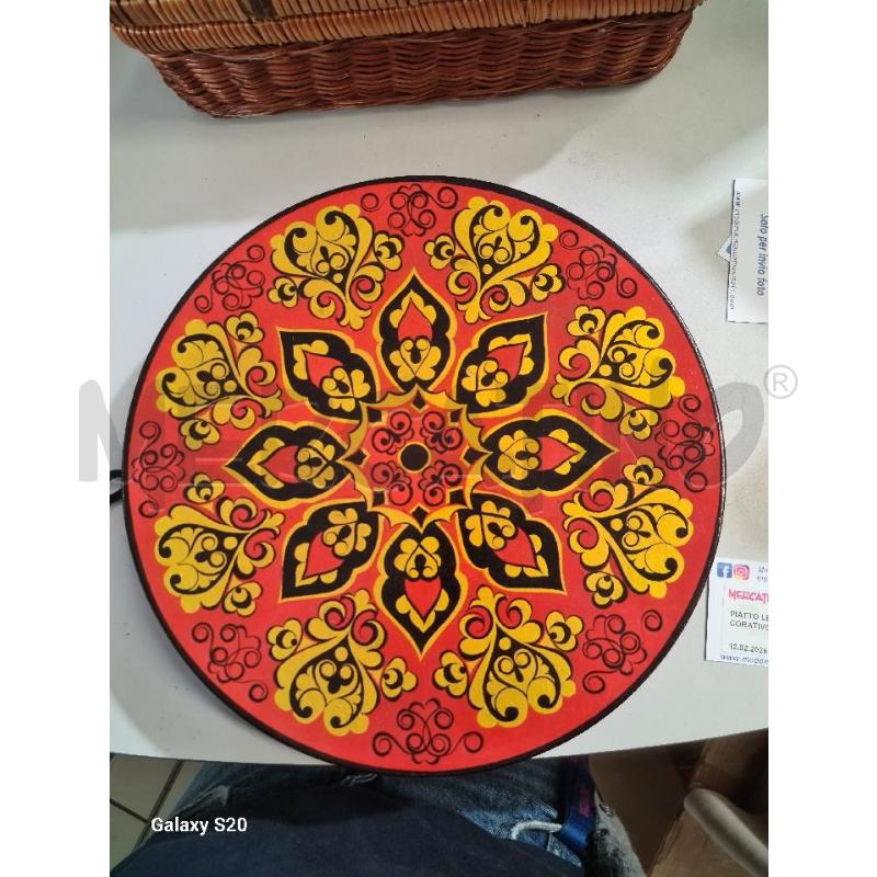 PIATTO LEGNO RUSSO DECORATIVO | Mercatino dell'Usato Modena 1