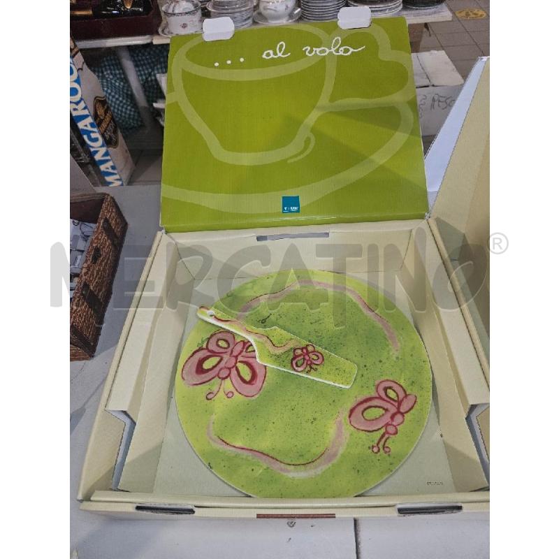 PIATTO TORTA + PALETTA PRCLL THUN  AL VOLO VOLARE 38CM | Mercatino dell'Usato Modena 1