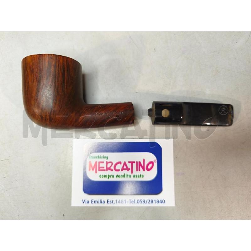 PIPA MASTRO DE PAJA 1976 FUMATA CON BOCCHINO ROTTO PARTE ROTTA RIMASTA INTERNAMENTE 8X5CM | Mercatino dell'Usato Modena 1