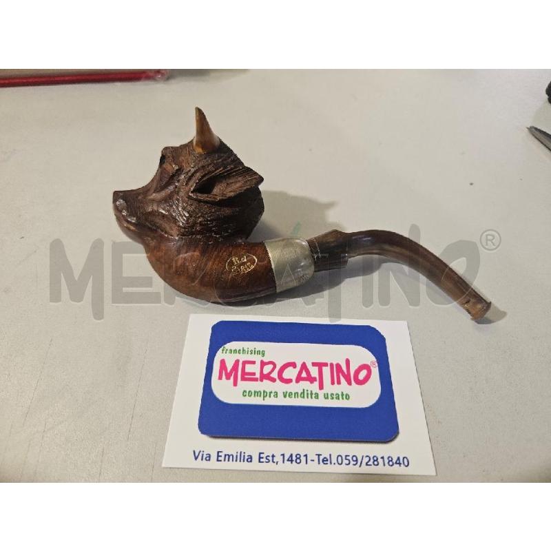 PIPA RJ PARIS BUFALO FUMATA 16X6CM | Mercatino dell'Usato Modena 1