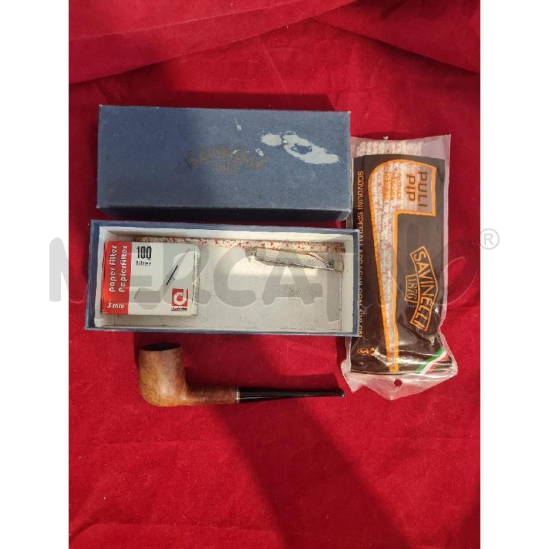 PIPA SAVINELLI  FUMATA 105 PETIT CON SCSATOLA E ACCESSORI | Mercatino dell'Usato Modena 1