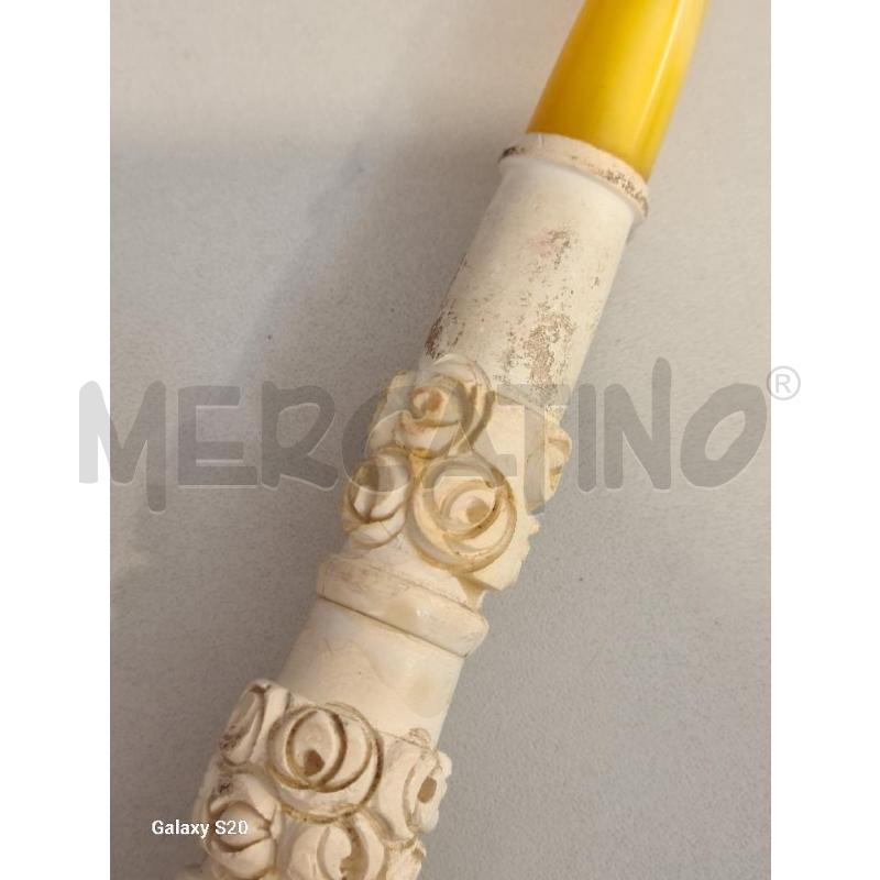 PIPA SCHIUMA DI MARE 40X8CM FUMATA CREPA SBECCATURE | Mercatino dell'Usato Modena 4