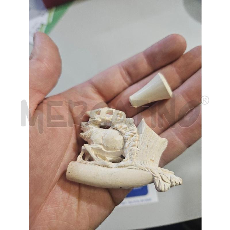 PIPA SCHIUMA DI MARE CON CUSTODIA SENZA BOCCHINO CERVO INTAGLIATO | Mercatino dell'Usato Modena 2
