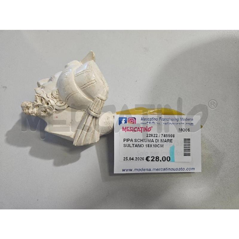 PIPA SCHIUMA DI MARE SULTANO 18X10CM FUMATA | Mercatino dell'Usato Modena 1