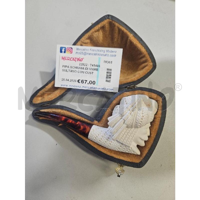PIPA SCHIUMA DI MARE SULTANO CON CUSTODIA 18X10CM | Mercatino dell'Usato Modena 1