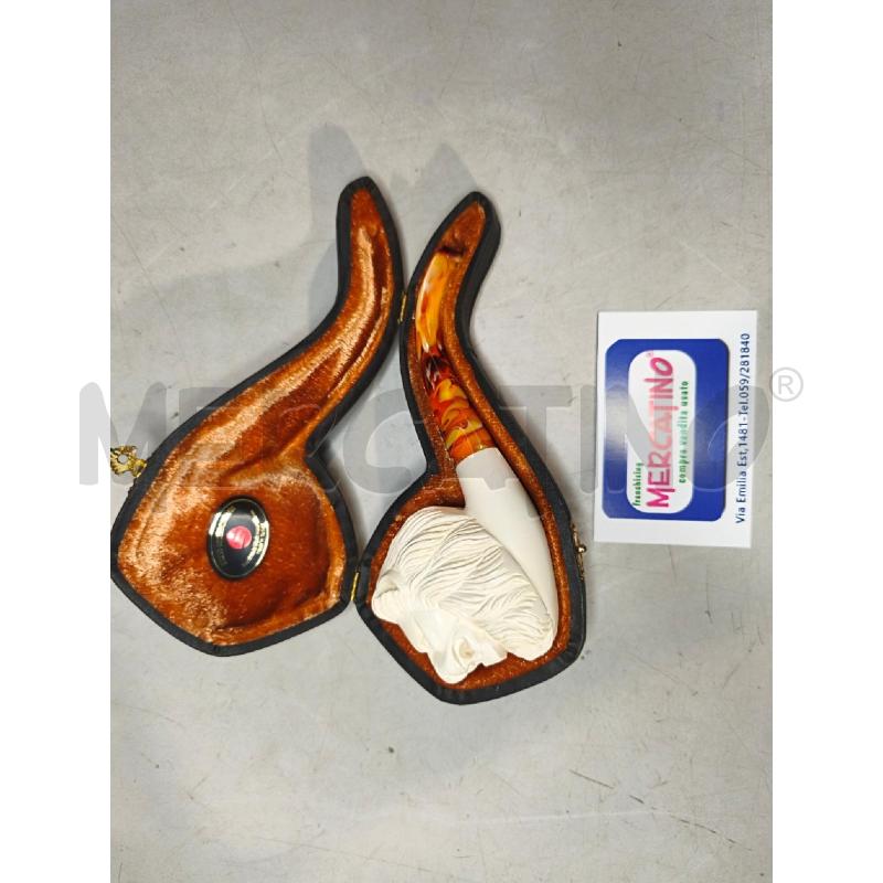 PIPA SERVI LEONE MEERSCHAUM CON CUSTODIA | Mercatino dell'Usato Modena 1