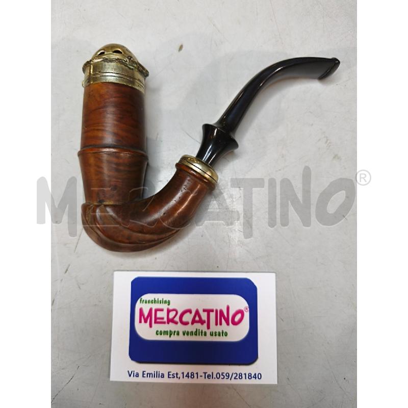 PIPA TIROLESE LEGNO 13X10CM FUMATA | Mercatino dell'Usato Modena 1
