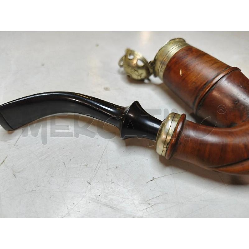 PIPA TIROLESE LEGNO 13X10CM FUMATA | Mercatino dell'Usato Modena 4