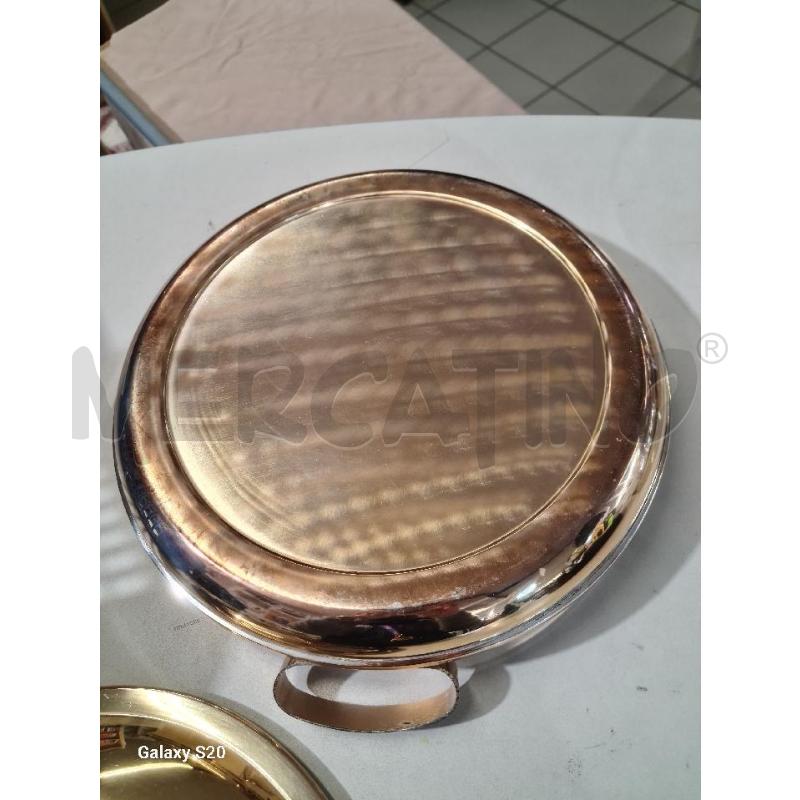 PIROFILA PYREX TONDA CON PORTA PIROFILA +COP. SILVER PLATED | Mercatino dell'Usato Modena 3