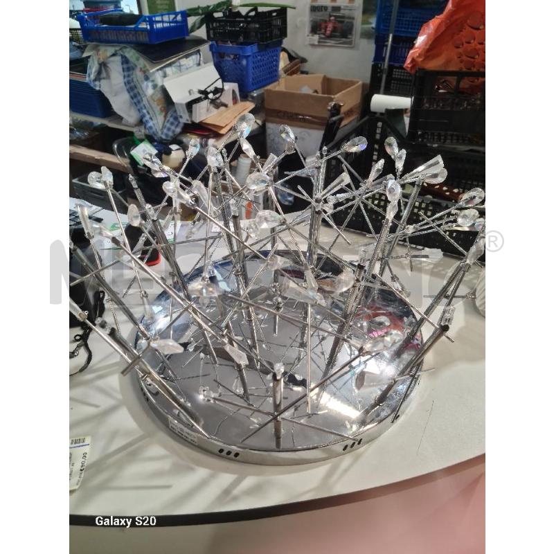 PLAFONIERA BRILLIANT MET. E CRIST. 46CM | Mercatino dell'Usato Modena 1