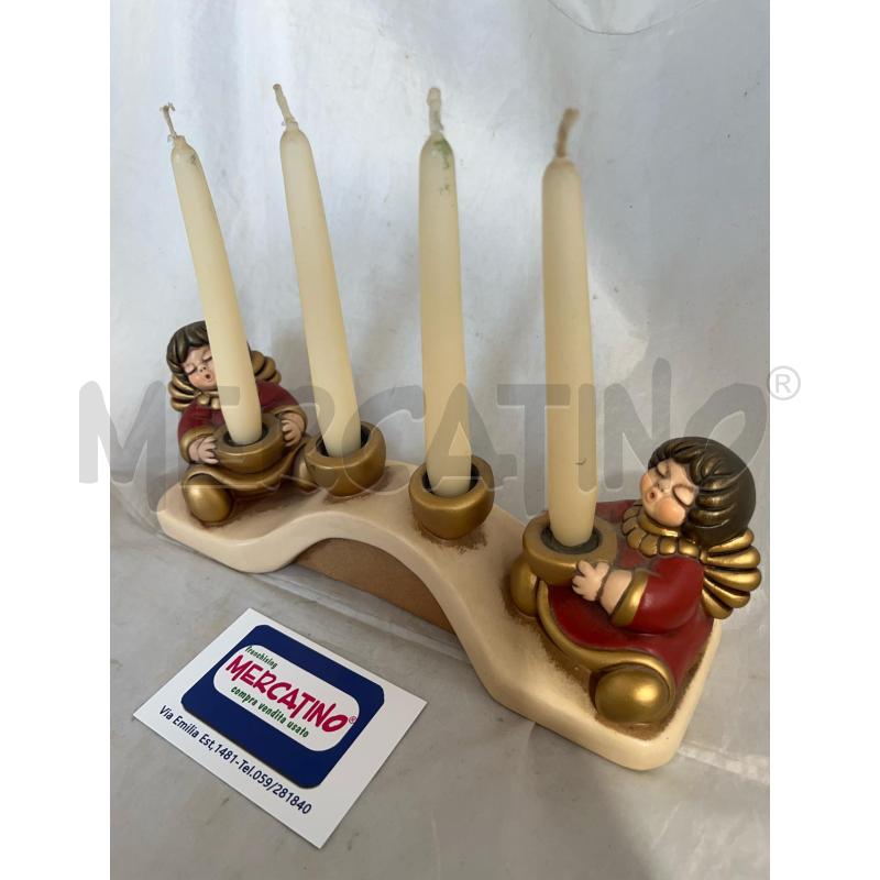 PORTA CANDELE PRCLL THUN ANGIOLETTI ROSSI 24CM | Mercatino dell'Usato Modena 1