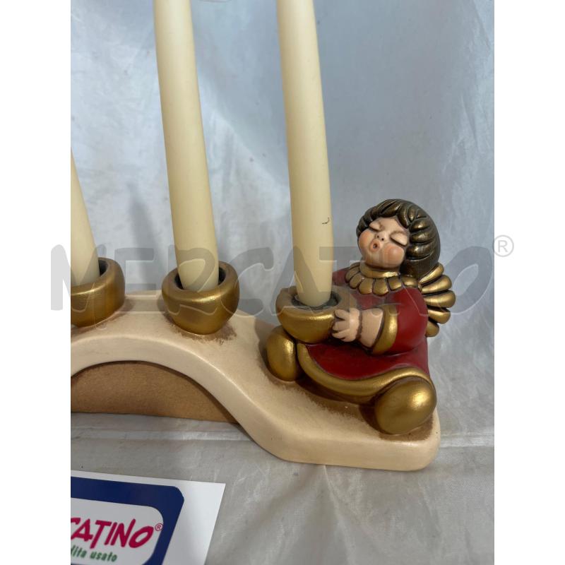 PORTA CANDELE PRCLL THUN ANGIOLETTI ROSSI 24CM | Mercatino dell'Usato Modena 2