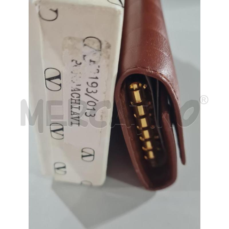 PORTA CHIAVI VALENTIONO MARRONE | Mercatino dell'Usato Modena 5