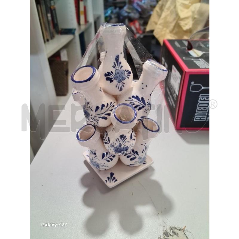 PORTA FIORI MAIOLICA DELFT DIPINTO A MANO | Mercatino dell'Usato Modena 1
