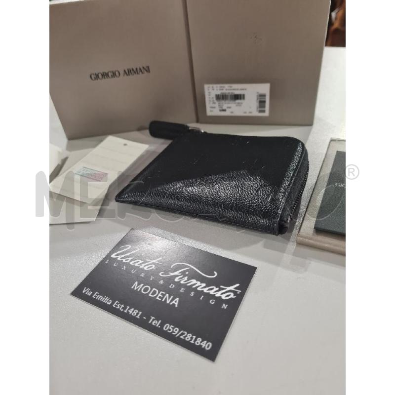 PORTA FOGLIO ARMANI NERO  | Mercatino dell'Usato Modena 1