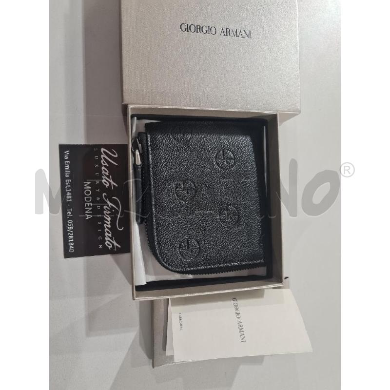 PORTA FOGLIO ARMANI NERO  | Mercatino dell'Usato Modena 5